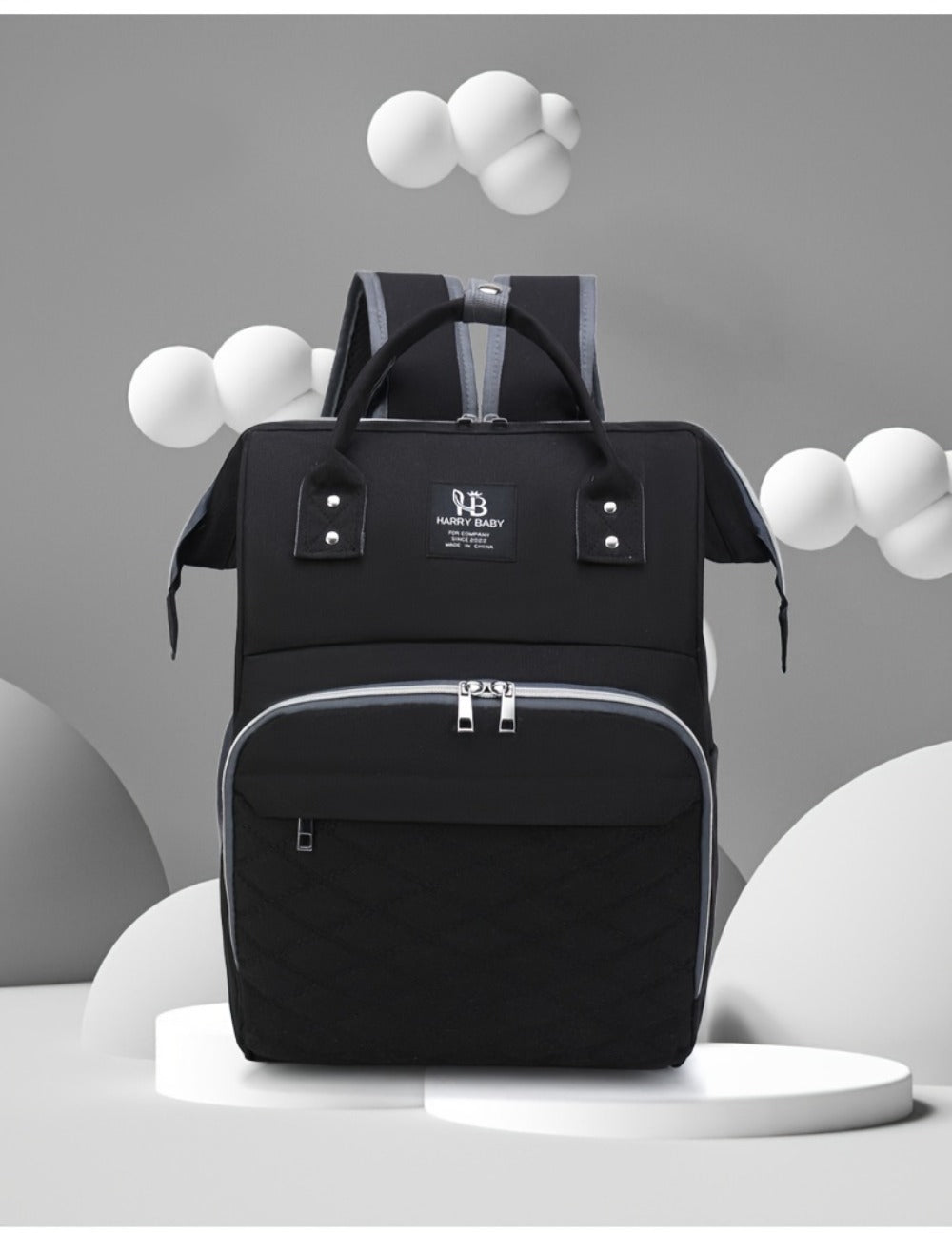 New Fashionable Large Capacity Backpack for Mothers And, Multifunctional Diaper Bag with Space for Bottles.