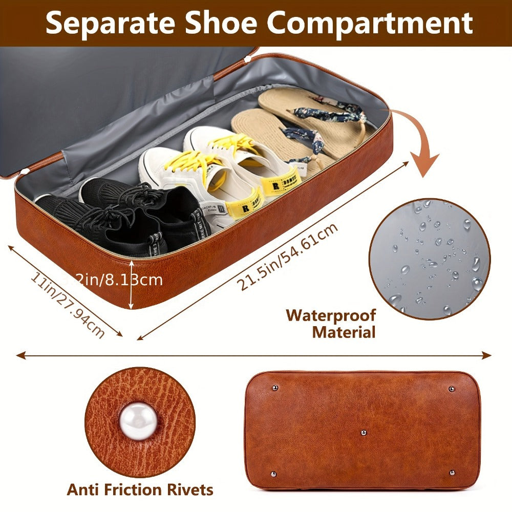 Carry On Luggage – for Travel, Patterned Weekender Shoe Compartment Large | Bag Vero – detail view 8