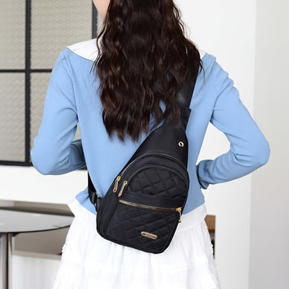 Compact Crossbody Backpack for Women, Made of Nylon, Versatile Bag for Both Men And Women, Ideal for Travel, Sports, Running, And Hiking, Casual Design with Adjustable Shoulder Strap