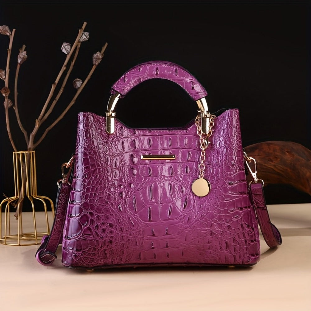 Crossbody Bag for Women – Crocodile Print Luxury Vintage Removable | Bag Vero – detail view 26