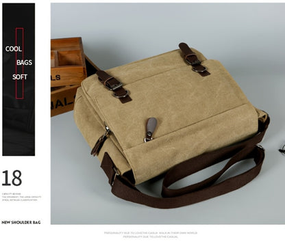 Laptop Bag – Canvas, Adjustable Strap, for Travel & School | Bag Vero – detail view 13