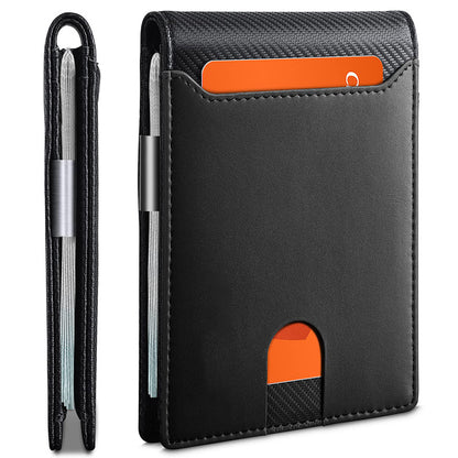 Men's Ultra-Slim Wallet - Genuine Leather Wallet - Anti-Theft Money Bag Bi-fold Wallet - Ultra-Slim Credit Card Holder A perfect gift for birthdays, anniversaries, Father's Day, Christmas, or any other occasion. 4.4 x 3.2 x 0.47 inches (Note that X1-10 ar