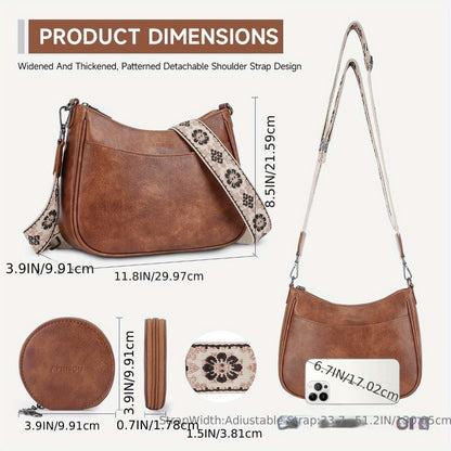 Crossbody Bags for Women Trendy, Halloween, PU Crossbody Purse with Adjustable Strap, Women's Crossbody Shoulder Handbags Tote for Mom Gift Mothers Day