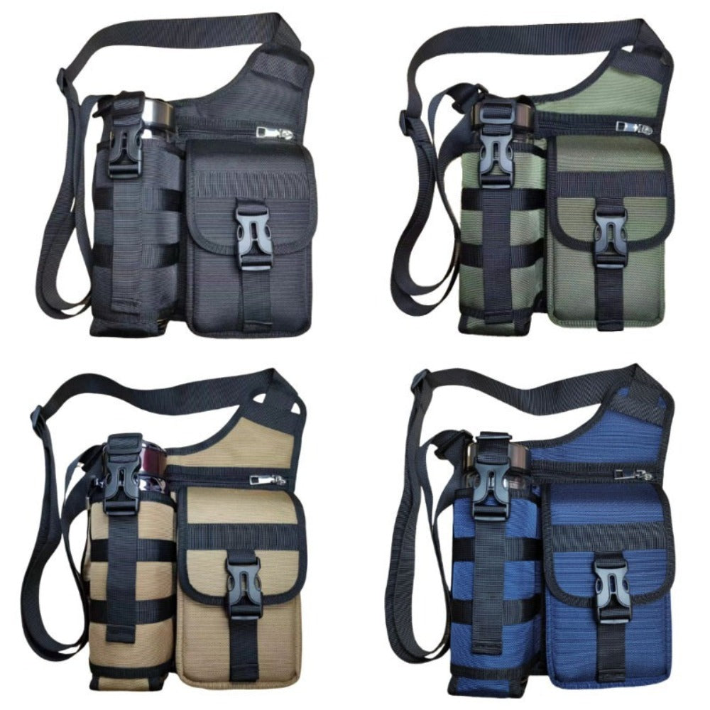Men's New Shoulder Messenger Bag Outdoor Sports Leisure Walking Travel High Quality and Wear-resistant Practical Mobile Phone Kettle Bag