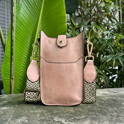 Women's Phone & Coin Purse Mini Shoulder Bag - -Stain Mini Handbag with Adjustable Strap & Buckle Closure, Deep //, Soft Durable Wallet for Smartphone,, Cards - Elegant Portable Everyday Bag