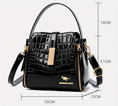 2026 New Style Bucket Bags for Women - High-End 2026 New Crocodile Pattern Bags for Middle-Aged And Elderly Women, Shoulder Crossbody Bags, Handheld Mom Bags, Women's Wallets, Multi-Functional Shoulder Bags