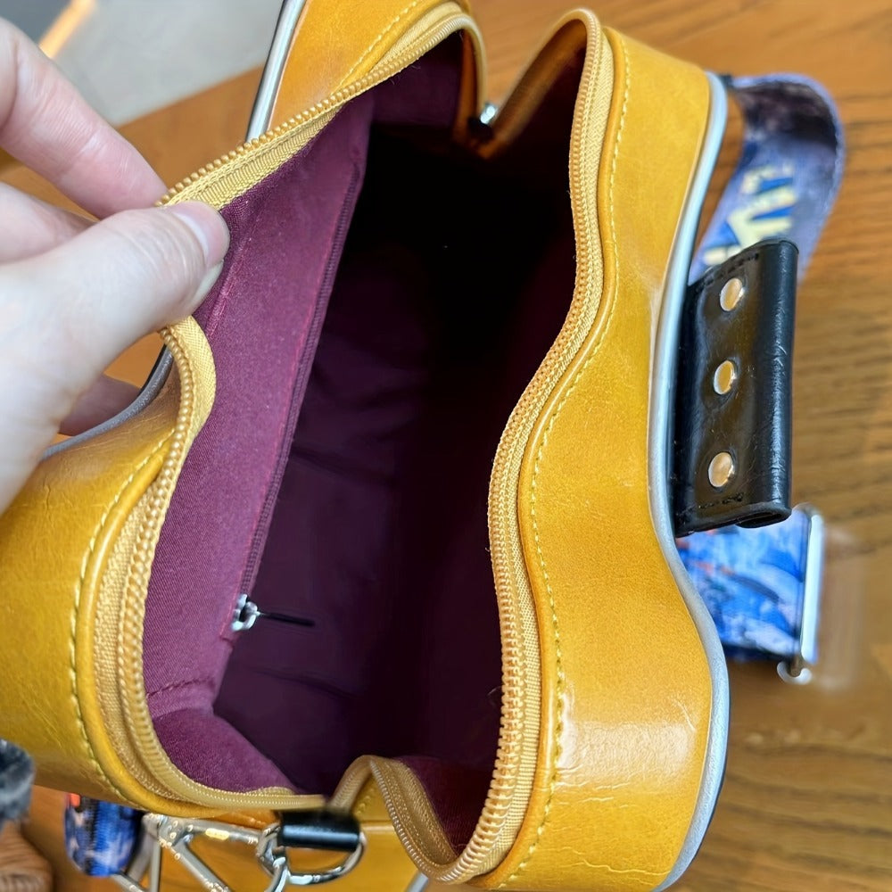 Crossbody Bag – Guitar Shaped Y2k Chain Rivet | Bag Vero – detail view 13
