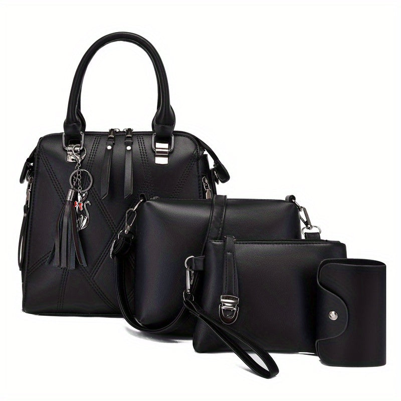 Crossbody Bag for Women – 4-Piece, PU Leather, Large Capacity, Lightweight | Bag Vero – detail view 24
