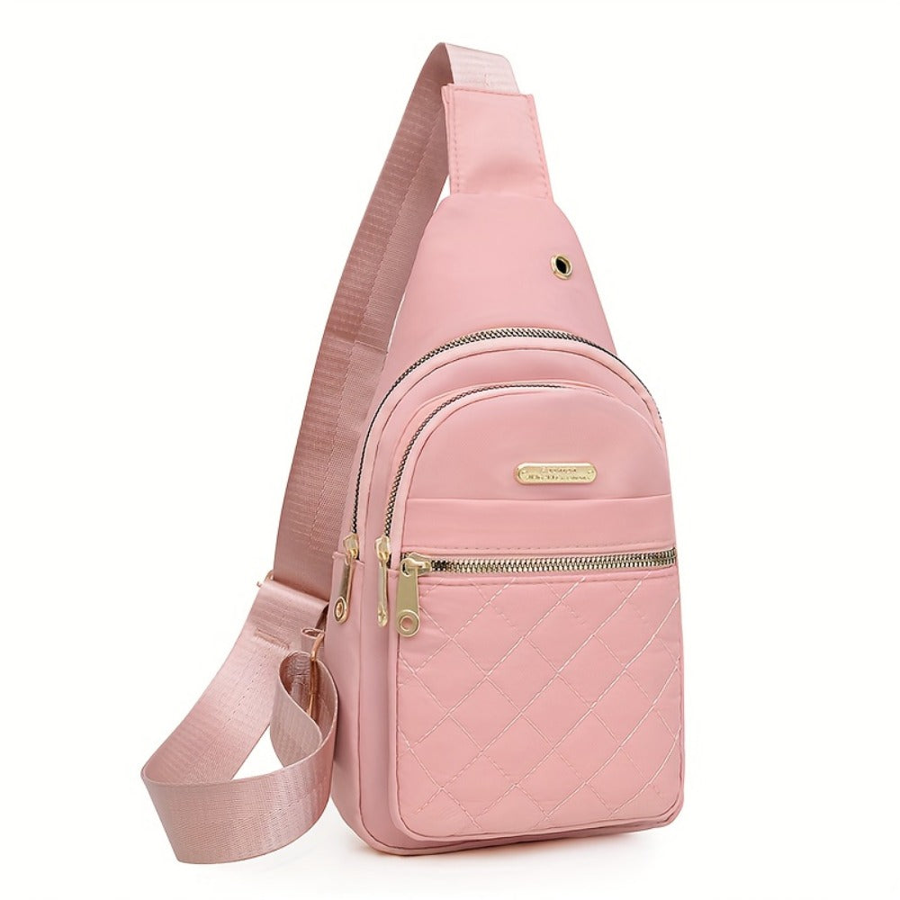 Sling Bag – for Travel, Diamond Pattern Chest Adjustable Strap | Bag Vero – detail view 3
