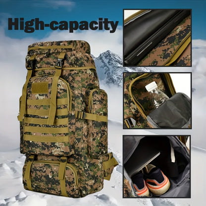 1pc 18.49gal Men's and Women's Hiking Backpack Travel Backpack Leisure Backpack Mountaineering Hiking Travel School Airport Daily Carrying