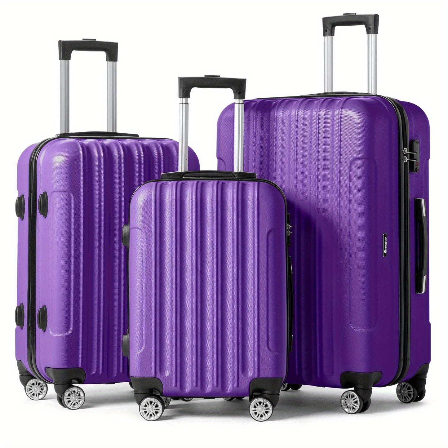 3pcs Luggage 20/ 24/ 28-Inch, Durable Hard Shell, 360 Spinner Wheels, Multifunctional Large Capacity, Lightweight Travel Suitcase
