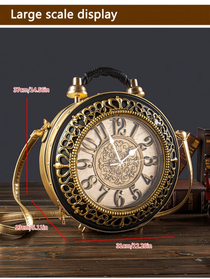 Crossbody Bag for Women – for Everyday Use, Steampunk Retro Clock Face Vintage | Bag Vero – detail view 20