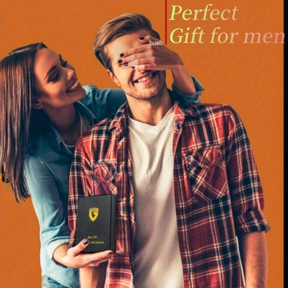 A Stylish Ultra-thin, Simple Design RFID Anti-eavesdropping Bifold Carbon Fiber Wallet, Small and Portable, Multi-color Optional, Equipped with Exquisite Gift Box Packaging