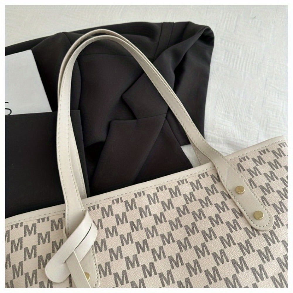 Tote Bag for Women – Large Capacity, Checkered Large Capacity Retro Plaid | Bag Vero – detail view 16