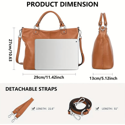 Women's Soft Handbags - Premium Handbags And Tote Bags with Adjustable Shoulder Straps, Spacious Work Bags And Daily Commuter Bags