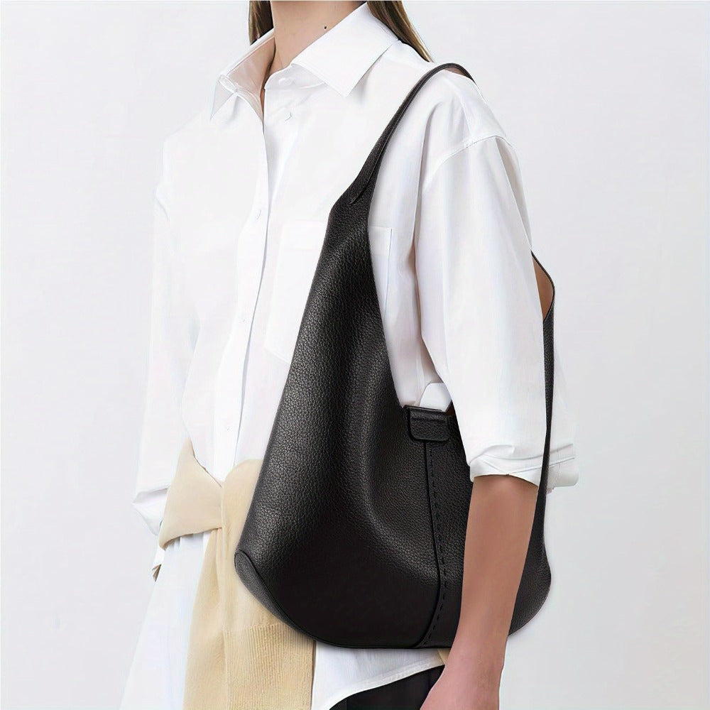 2pcs/Set Local Designer Hobo Purses For Women, A Soft Shoulder Tote Bag And A Compact Crossbody Bag - A Bag Set For Women, Suitable As A Birthday Or Mother'S Day Gift. Large Bags Are Used For Shopping, Small Bags Are Used For Shopping.