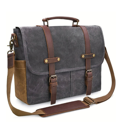 Laptop Bag – 15.6 Inch, Canvas, for Travel & Work | Bag Vero – detail view 13