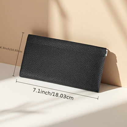 3pcs Wallet Set, Self-closing Long Wallet Passport Driver's License ID Cover Earphone Data Cable Storage Cash Storage Bag Cosmetic Bag, Simple Style Long Wallet with Self-Closing Feature, Men's Wallet, Women's Wallet., Mini Wallet for Men