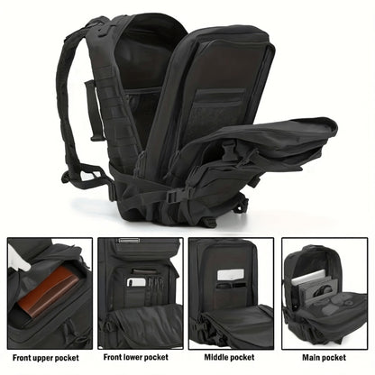 1pc Large Capacity 11.89gal Daypack Hiking Camping Backpack for Outdoor Travel