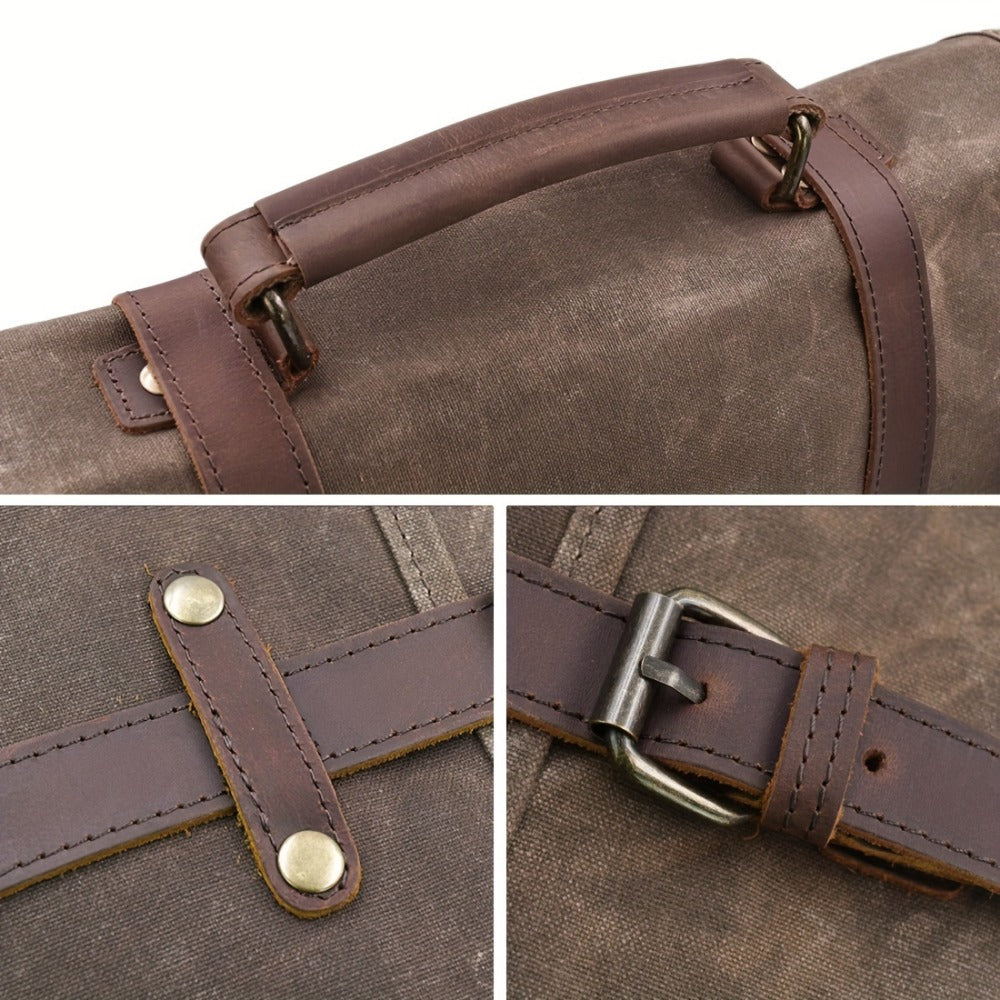 Laptop Bag – 15.6 Inch, Canvas, for Travel & Work | Bag Vero – detail view 11