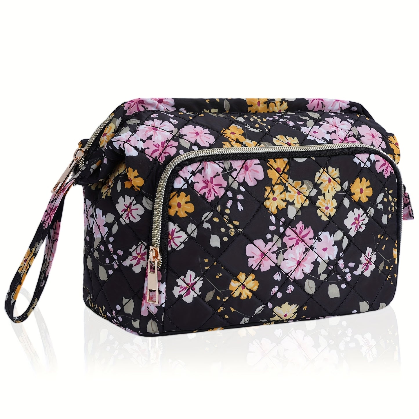 Travel Makeup Bag – Quilted, Trolley Sleeve, for Travel | Bag Vero – detail view 4