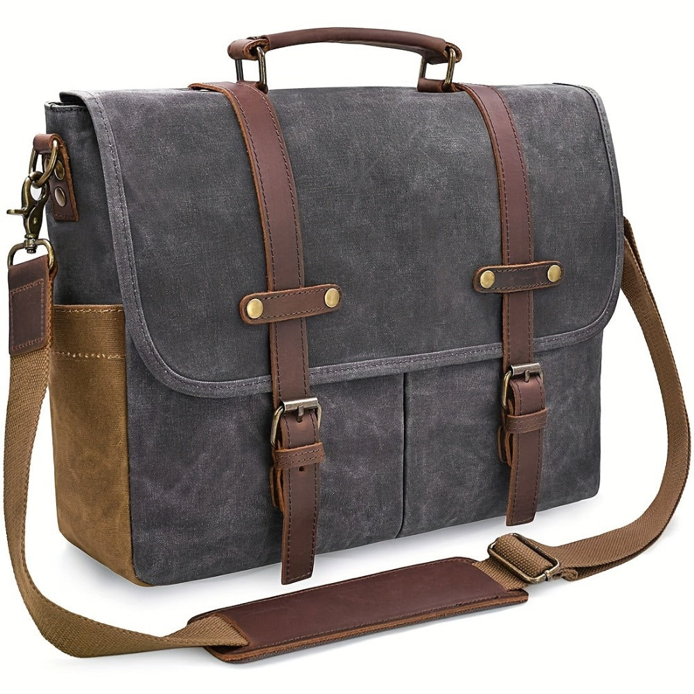 Laptop Bag – 15.6 Inch, Canvas, for Travel & Work | Bag Vero – detail view 4