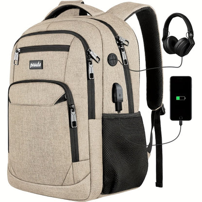 Backpack for Men and Women, School Backpack for Teens, 15.6 inch Laptop Backpack with USB Charging port for Business College Travel
