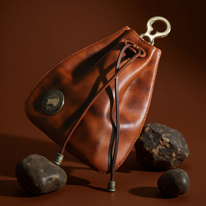 Women's Wallet – Genuine Leather, Genuine Leather Coin Drawstring Pouch | Bag Vero – alternate view