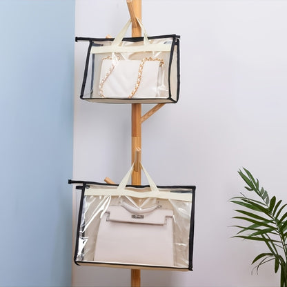 Transparent Carry-On Storage Bag (Non-Hanging Style), Ideal for Wallets, Cash, Cards, Receipts, And Travel Documents. Features a Zipper Closure And Cabinet-Style Design, Perfect for Office Storage with a Minimalist Aesthetic