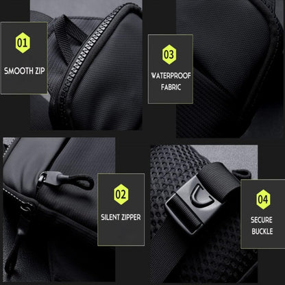[For Men Women Travelling] Mini Crossbody Sling Bag Chest Bag Dual Pocket Belt Bag Running Phone Holder for Men Women Workout Travelling