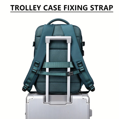 1pc Carry-On Backpack, a Spacious Travel Bag Suitable for Both Men And Women, Approved by Airlines, Ideal for Hiking And Business Use As a Laptop Daypack