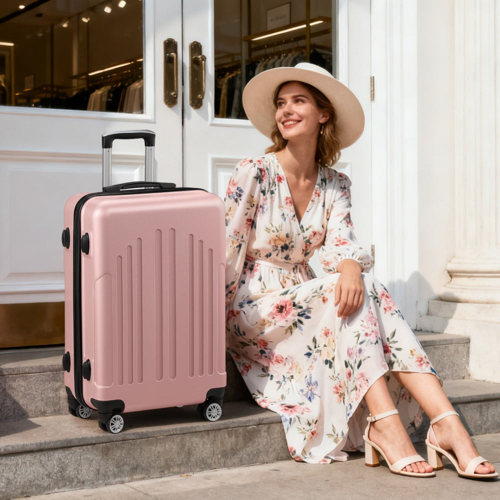 20/24/28 Inch Carry On Luggage, Airline Approved Hard Shell Carry On Suitcase with Wheels, TSA Approved Lock, Lightweight Hard Case Travel Luggage