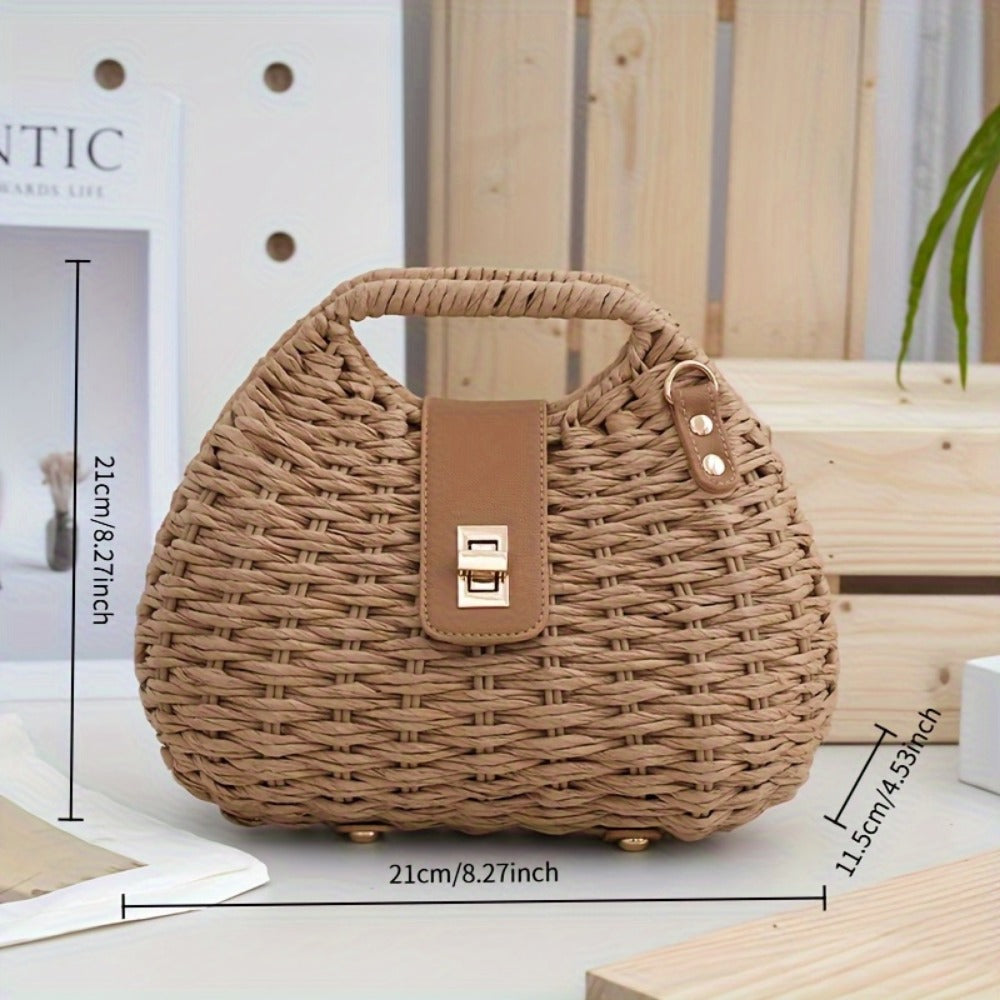 Crossbody Bag for Women – Straw, Polyester, Lightweight, for Travel & Everyday Use | Bag Vero – detail view 8