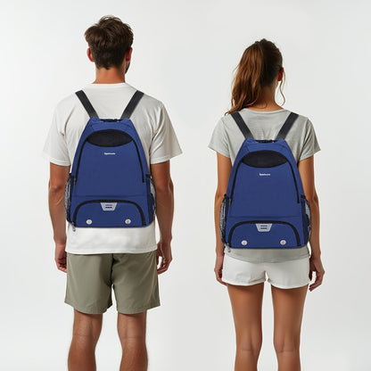 Basketball Backpack Gym Bag Sports Drawstring Bag Lightweight Ventilated Bag Swimming Backpack Beach Backpack for Women Men Backpack for Soccer & Volleyball Football Includes Shoe & Ball & Laptop Compartment