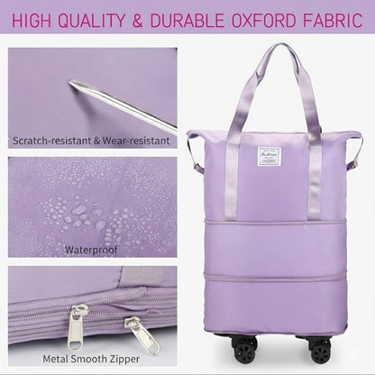Carry On Luggage – Expandable, Rolling Duffel Detachable Wheels Expandable | Bag Vero – detail view 12