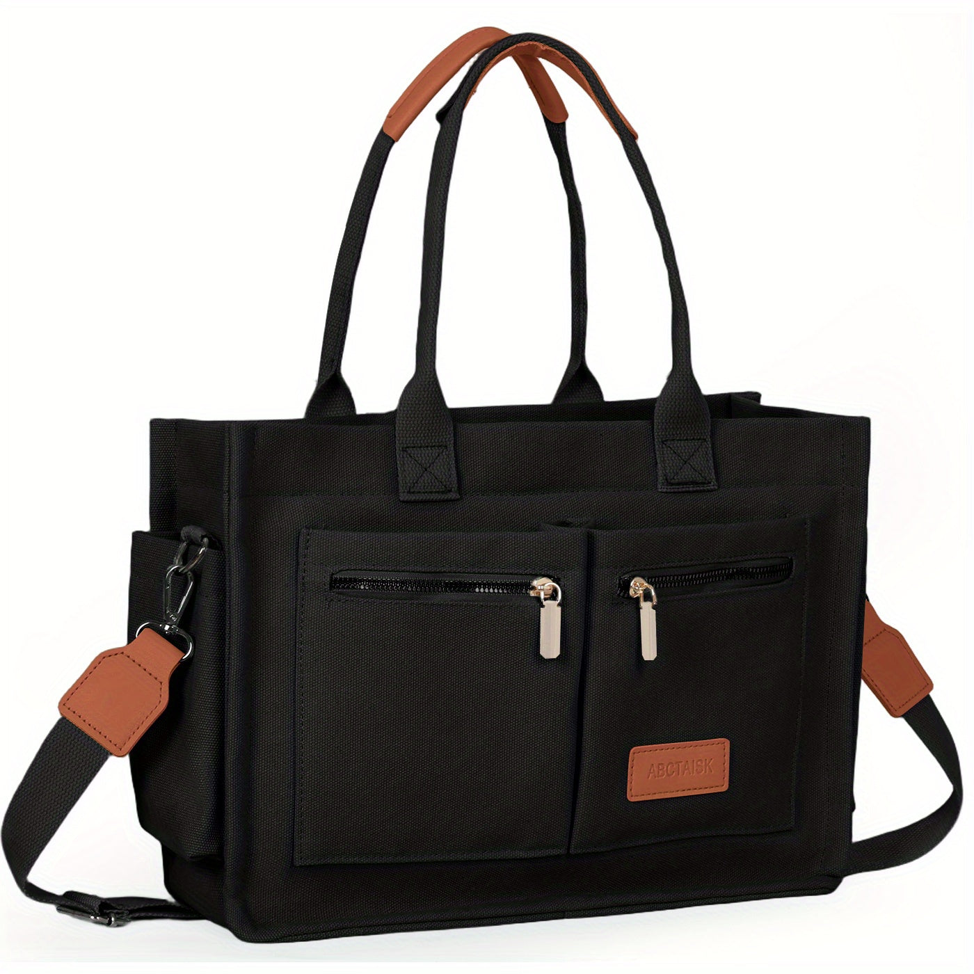Chic Women's Convertible Tote - Laptop-Ready Crossbody/ Shoulder Bag with Smart Storage for Modern Living