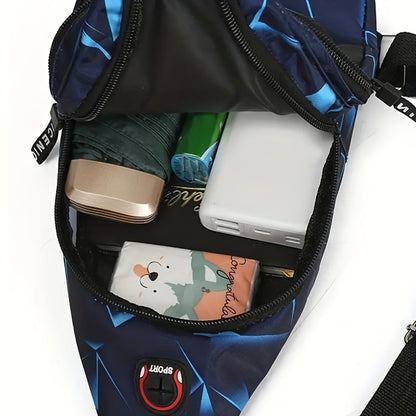 Couple Chest Bag, Men'S Casual Crossbody Bag, Trendy Sports Bag, Multifunctional Small Bag, Shoulder Bag, Unisex Version