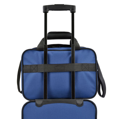 U.S Traveler Rio 2-Pcs Polyester Carry-onSuitcase w/ Tote | Soft Shell Lightweight, Softside Expandable & 360° Dual Spinner Wheels | Airline Approved 21" + 10" | Matching Color, Black, Blue, Green, Teal, Purple, Red, Yellow, Pink, Camo, Gray - Travel Lugg