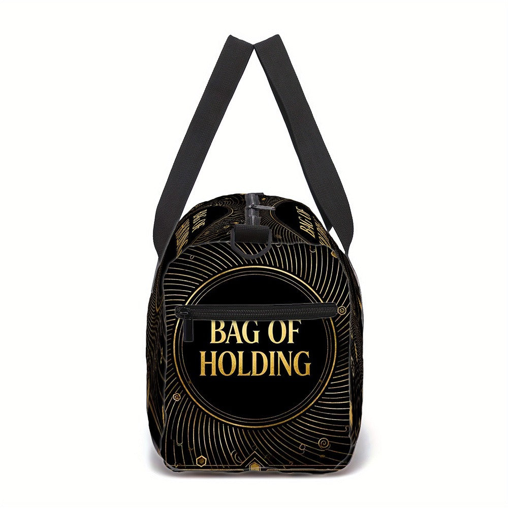 BAG OF HOLDING Large Capacity Travel Bag with Side/Inner Pockets & Adjustable Strap - Durable Polyester Suitcase-Fixable Gym Yoga Bag Suitable for Daily Use, Gym, Travel - Great Gift for & (Machine Washable)