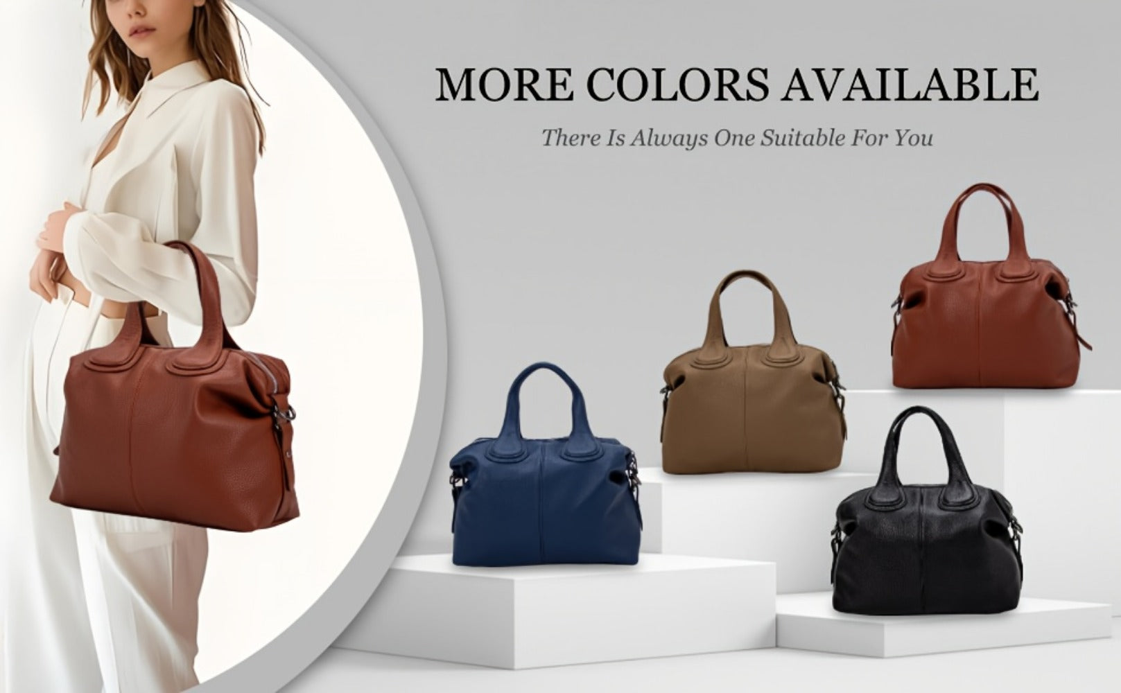 Tote Bag for Women – PU Leather, for Travel & Work | Bag Vero – detail view 24