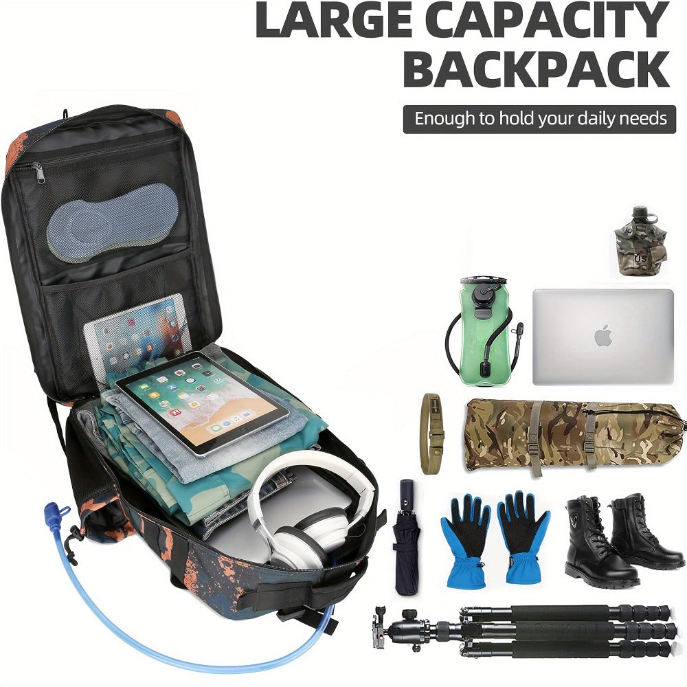 Hiking Backpack 3 Days Pack Bag Large Rucksack with Molle System for Hiking Cycling Skiing Camping Climbing