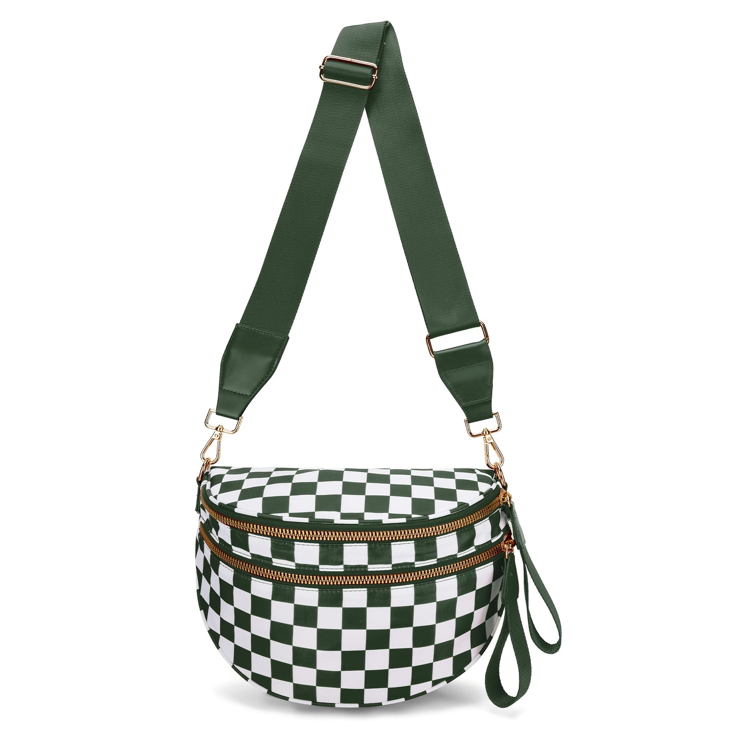 Fashionable Crossbody Bag with Multiple Pockets, Spacious And Versatile Shell Design, Trendy Chest Bag Featuring a Plaid Print, Equipped with Adjustable Shoulder Straps, Ideal for Outdoor Activities, Shopping, Parties, Gifting, Walking