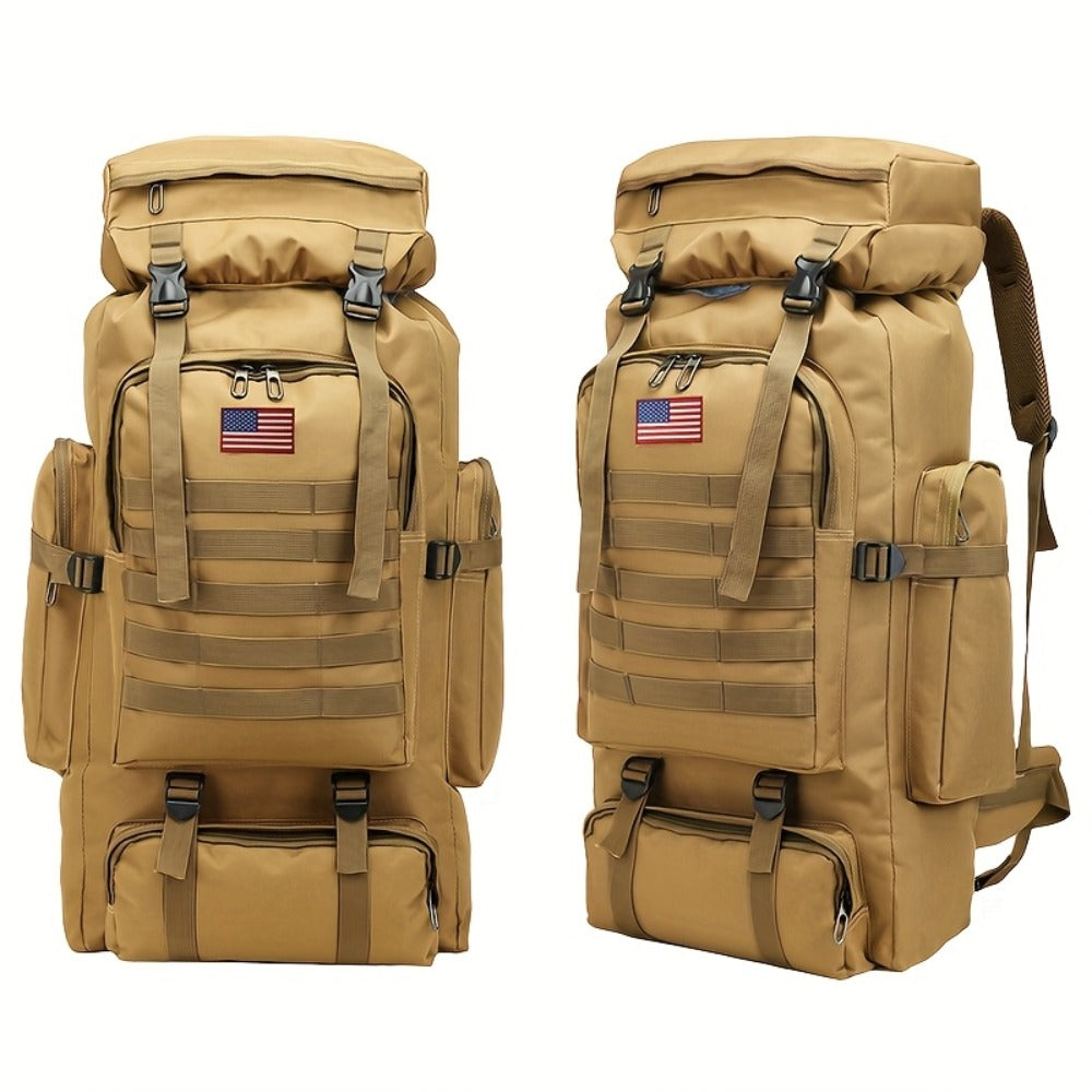 21.13gal Unisex Hiking Tactical Backpack, Outdoor Backpack Molle 3 Day Assault Pack, Hiking Camping Backpack With Multi Functional Pouches, Lightweight Outdoor Sports Travel Backpack, Perfect For Mountaineering Travel, Army Green, Traveling Backpack