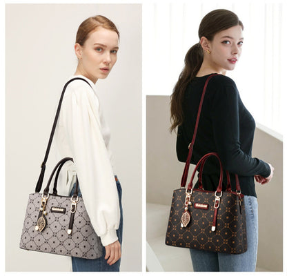 PU Fashionable Large Capacity Women's Handbag, High Quality Fabric, Durable, Can Be Carried As A Shoulder Bag or Messenger Bag, Suitable As A Gift.