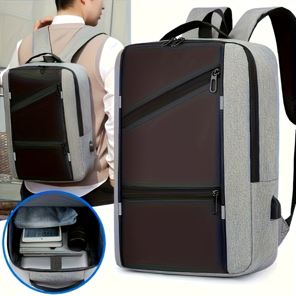 Large-Capacity Backpack with Charging Port for Outdoor Travel, Camping, And Hiking - Multi-Functional Sports Bag And Suitable for 15.6-Inch Laptops for Men And Women for Best Birthday Gifts, Christmas And Valentine'S Day Gifts
