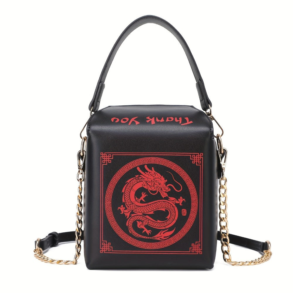Crossbody Bag for Women – Dragon Pattern Novelty Messenger Removable | Bag Vero – detail view 7