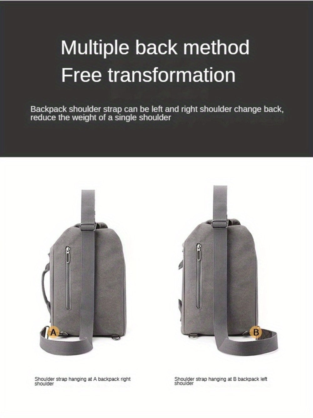 Canvas Shoulder Bag Handheld Fashion Men'S Shoulder Bag Motorcycle Bag Large Capacity Quality Men'S Bag Local Shipping 48 Hours Shipping