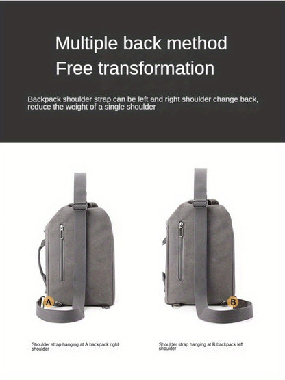 Canvas Shoulder Bag Handheld Fashion Men'S Shoulder Bag Motorcycle Bag Large Capacity Quality Men'S Bag Local Shipping 48 Hours Shipping