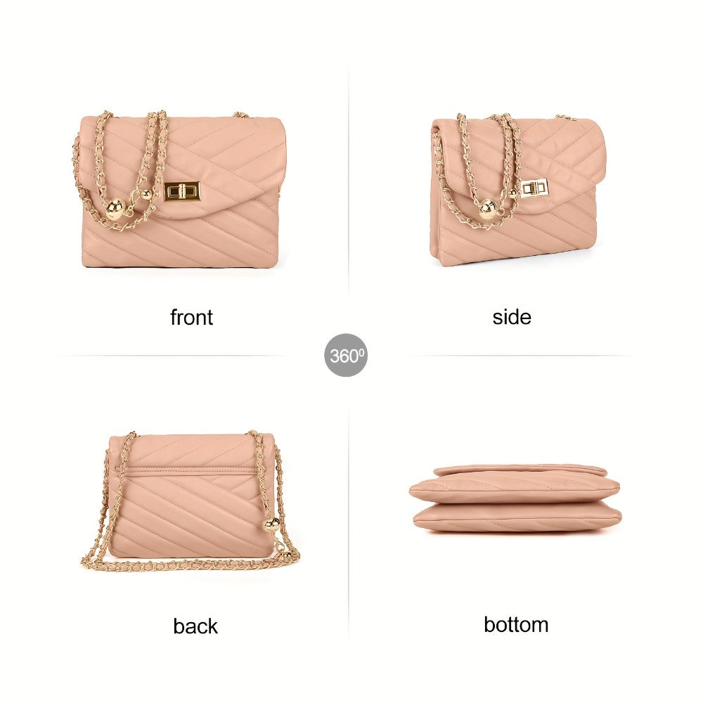 Crossbody Bag for Women – PU Leather, Quilted, for Travel & Everyday Use | Bag Vero – detail view 24