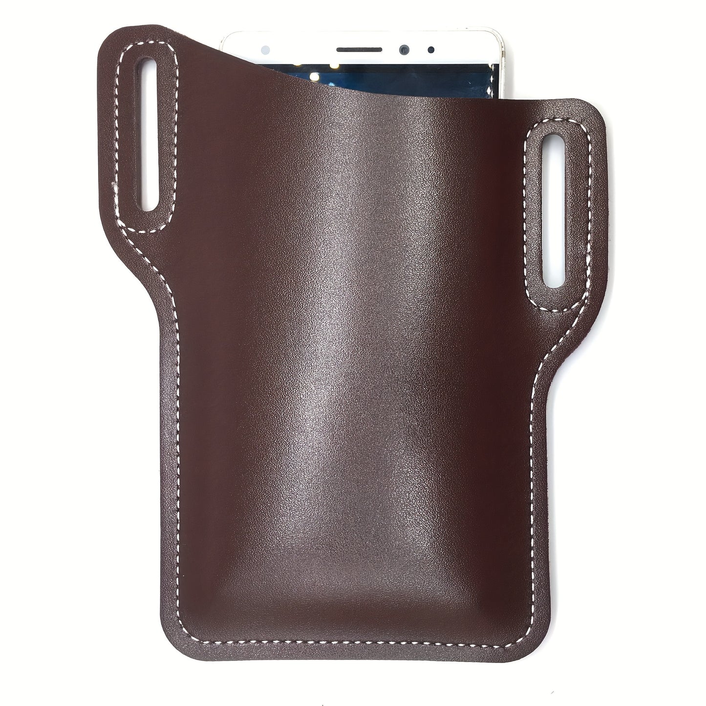 1pc Of  Cowhide Phone Waist Cover, Men's Waist Bag, Men's Belt Phone Bag Suitable for 6-7 Inch Smartphones